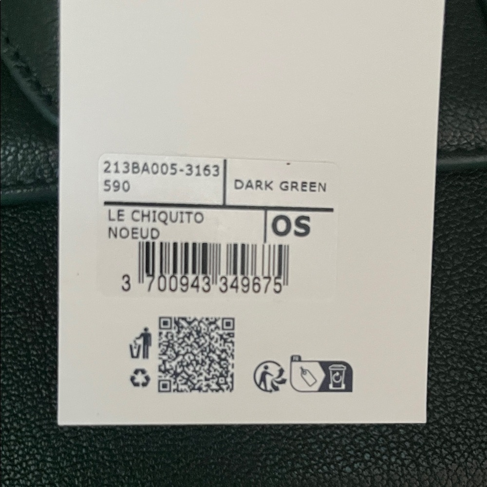 Jacquemus Dark Green Le Chiquito Mini Bag with Gold Logo - Picture 4 of 6